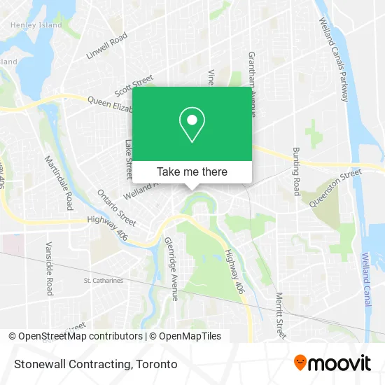 Stonewall Contracting map