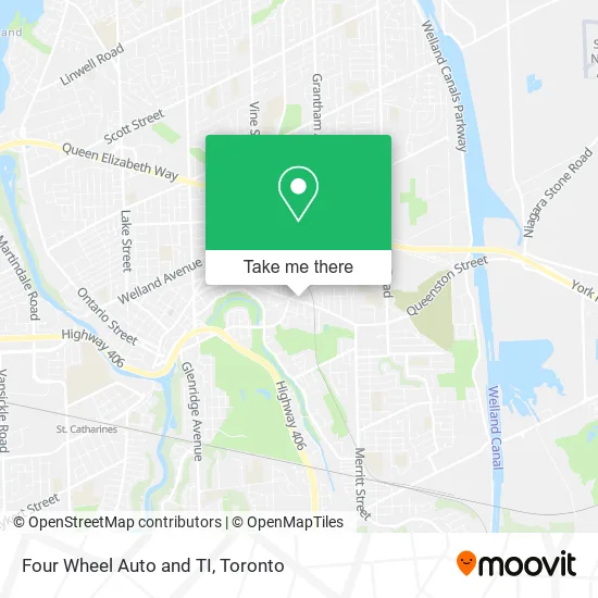 Four Wheel Auto and TI map