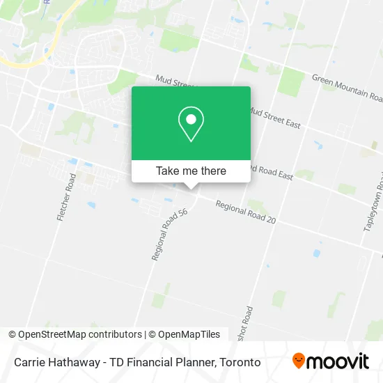 Carrie Hathaway - TD Financial Planner map