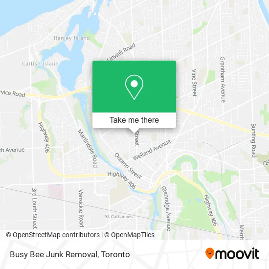 Busy Bee Junk Removal map
