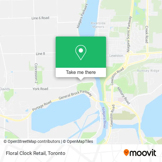 Floral Clock Retail map