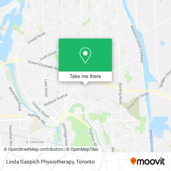 Linda Gaspich Physiotherapy map