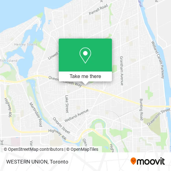 WESTERN UNION map