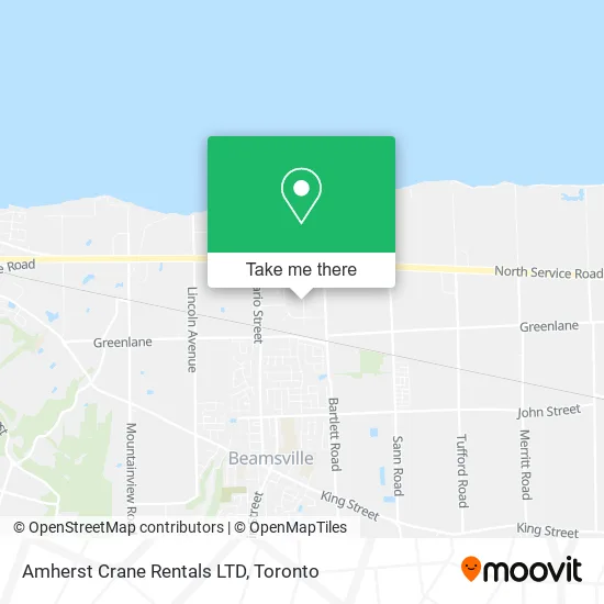 Amherst Crane Rentals LTD map