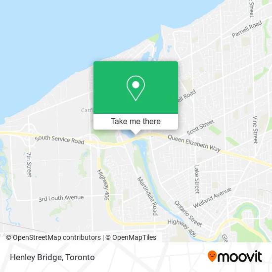 Henley Bridge map
