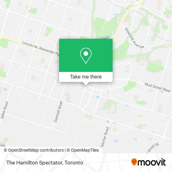 The Hamilton Spectator map