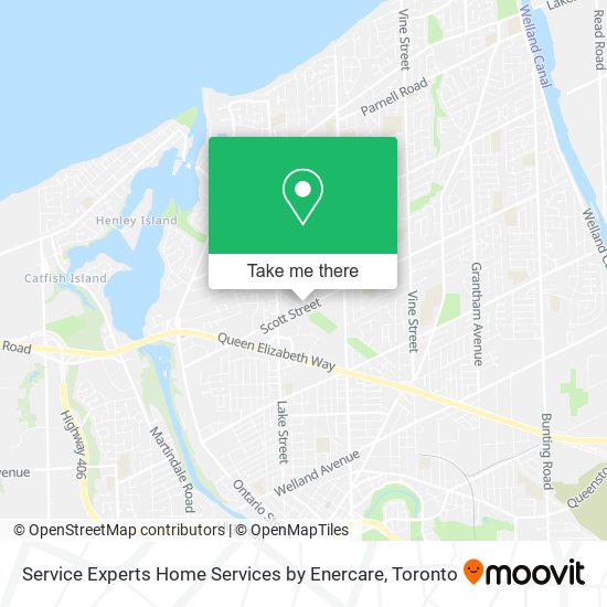 Service Experts Home Services by Enercare map