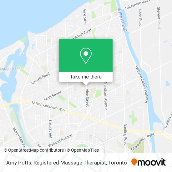 Amy Potts, Registered Massage Therapist map