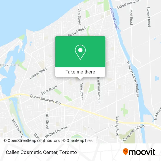 Callen Cosmetic Center map