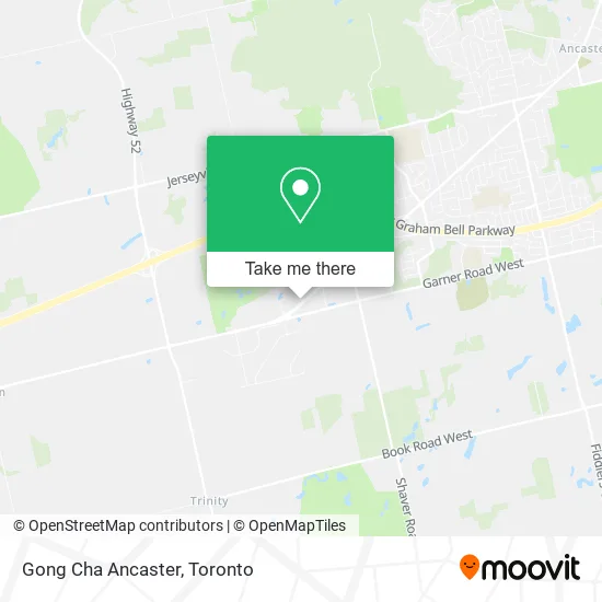 Gong Cha Ancaster map