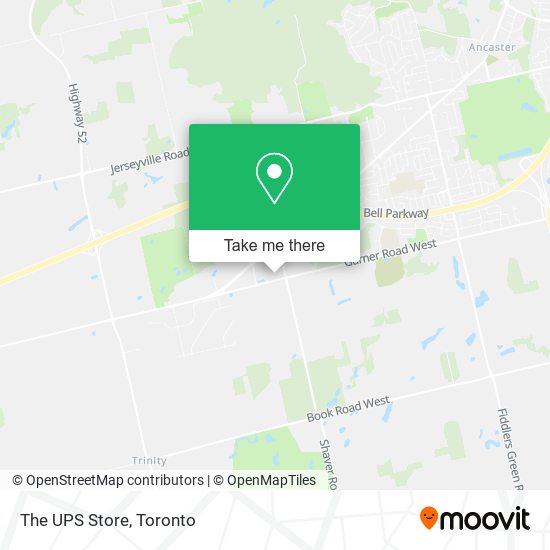 The UPS Store map