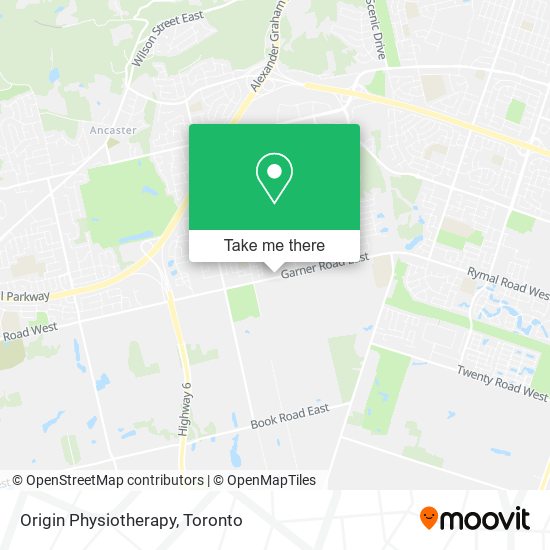 Origin Physiotherapy map