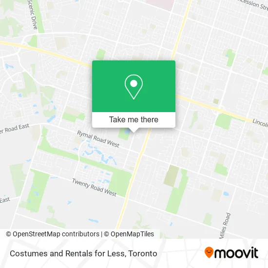 Costumes and Rentals for Less map