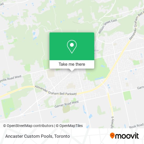 Ancaster Custom Pools map