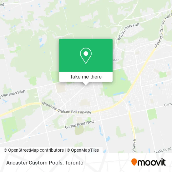 Ancaster Custom Pools map