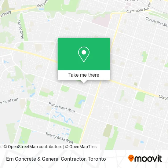 Em Concrete & General Contractor map