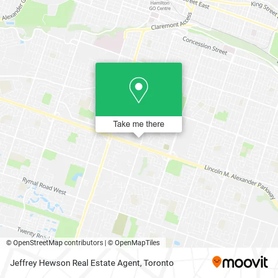 Jeffrey Hewson Real Estate Agent map
