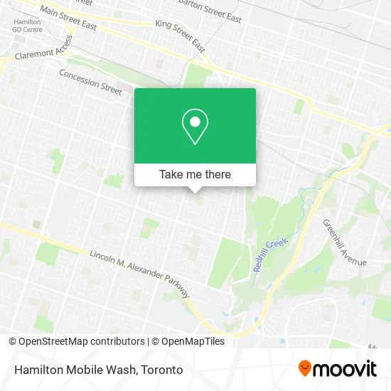 Hamilton Mobile Wash map