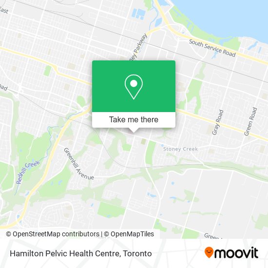 Hamilton Pelvic Health Centre map