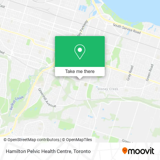 Hamilton Pelvic Health Centre map
