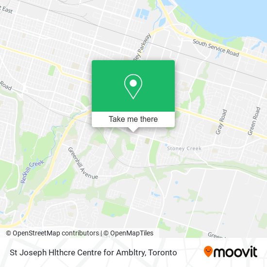 St Joseph Hlthcre Centre for Ambltry map