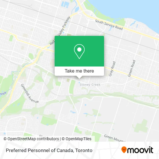 Preferred Personnel of Canada map