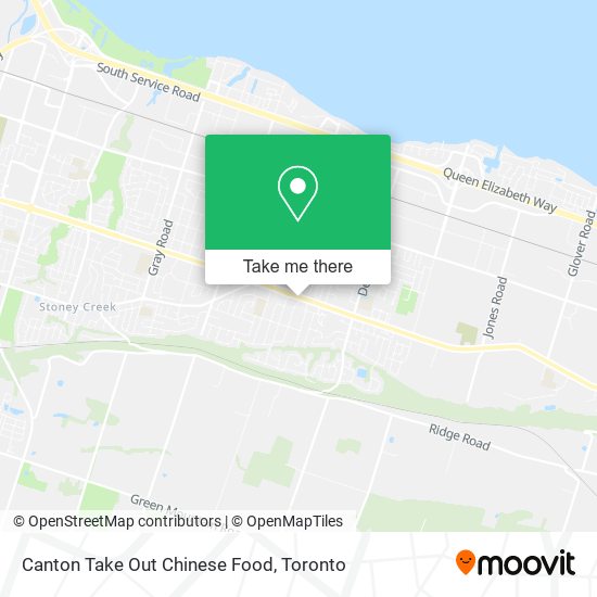 Canton Take Out Chinese Food map
