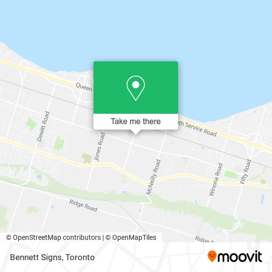 Bennett Signs map