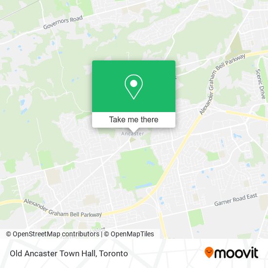 Old Ancaster Town Hall map