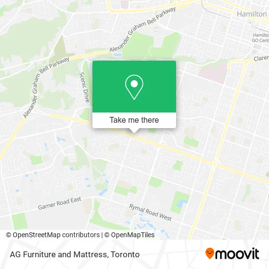 AG Furniture and Mattress map