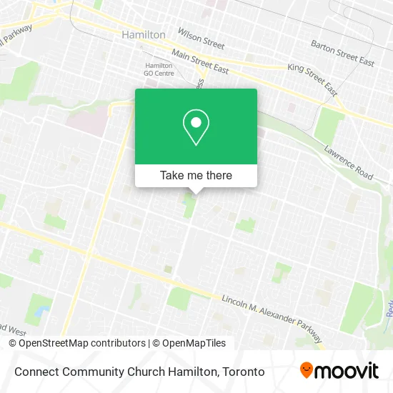 Connect Community Church Hamilton map