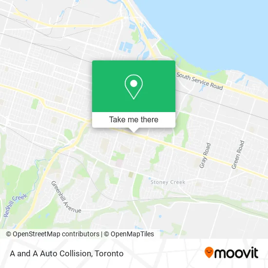 A and A Auto Collision map