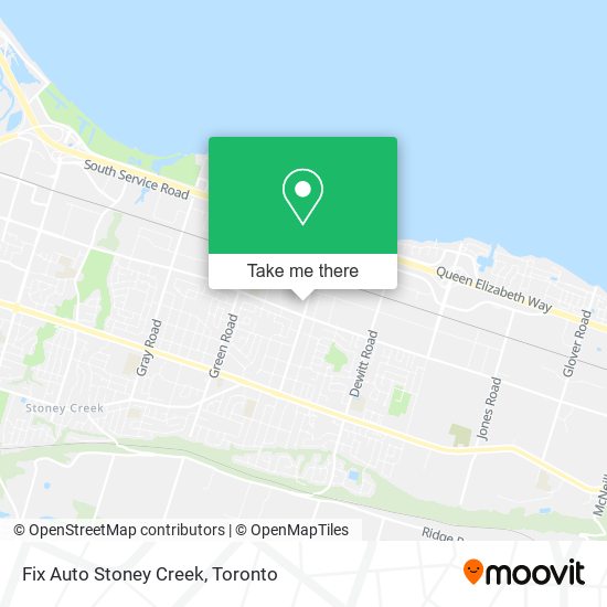 Fix Auto Stoney Creek map