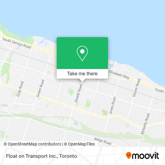 Float on Transport Inc. map