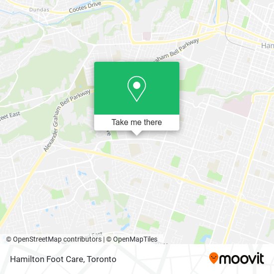 Hamilton Foot Care map