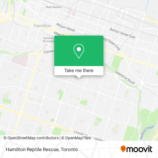 Hamilton Reptile Rescue map