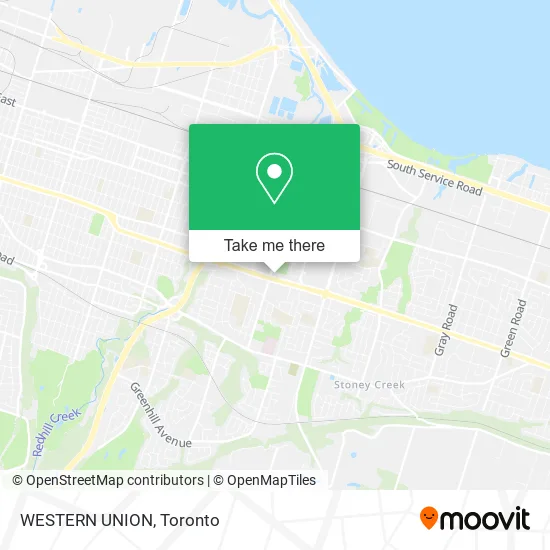 WESTERN UNION map
