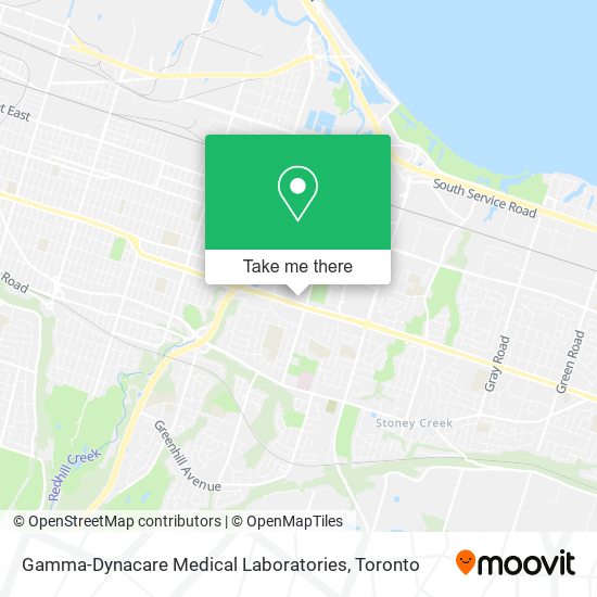 Gamma-Dynacare Medical Laboratories map