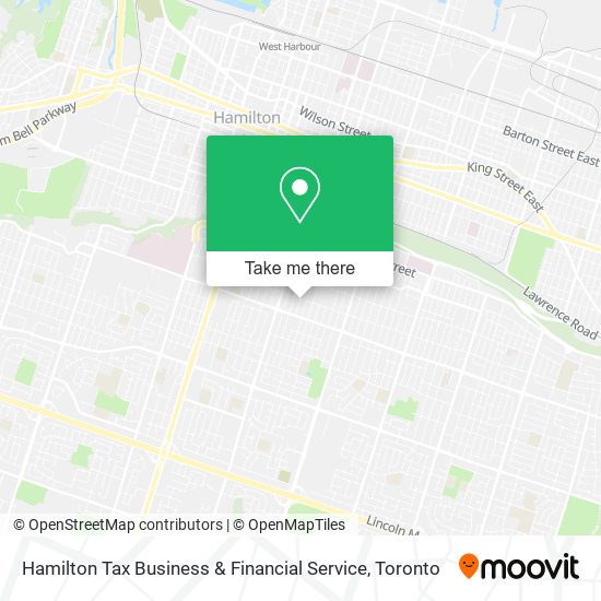 Hamilton Tax Business & Financial Service map