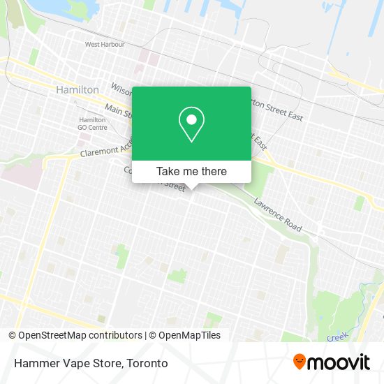 Hammer Vape Store map