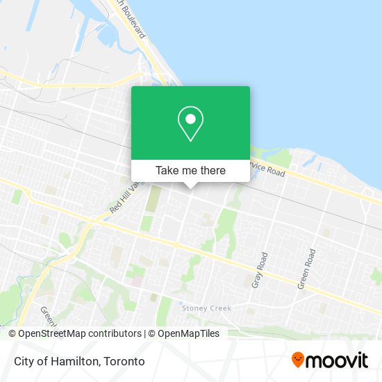 City of Hamilton map