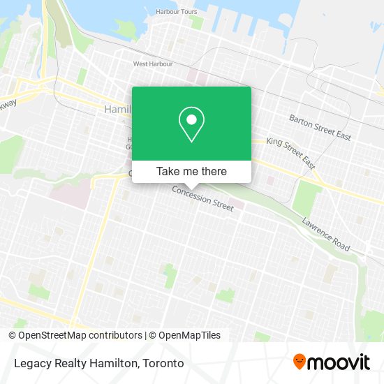 Legacy Realty Hamilton map