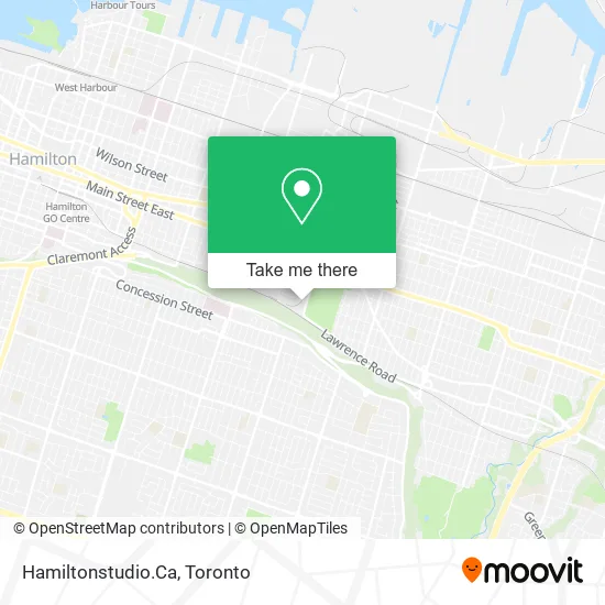 Hamiltonstudio.Ca map