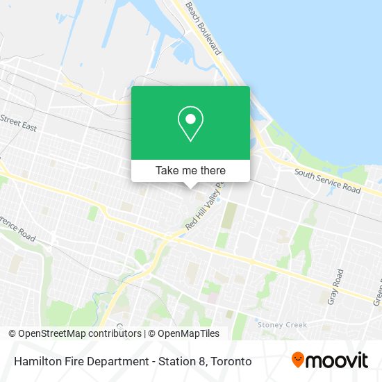 Hamilton Fire Department - Station 8 map