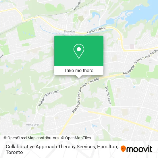 Collaborative Approach Therapy Services, Hamilton map