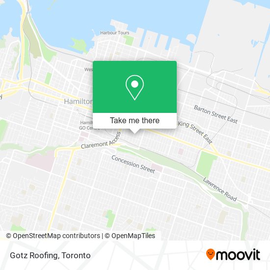 Gotz Roofing map