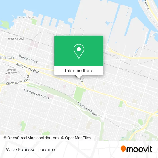 Vape Express map