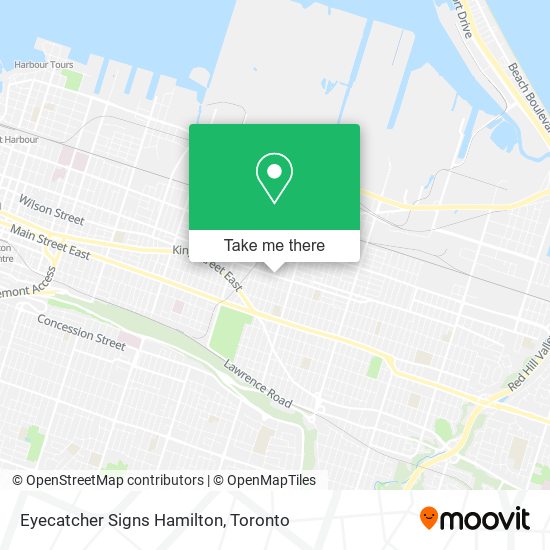 Eyecatcher Signs Hamilton map