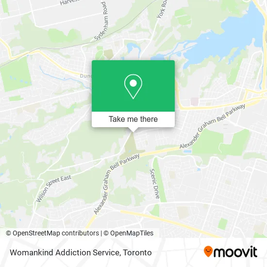 Womankind Addiction Service map