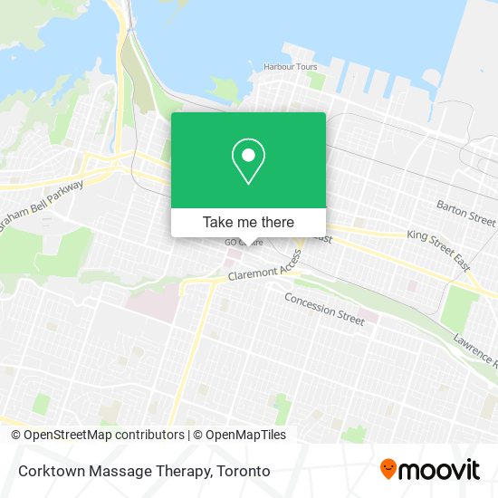 Corktown Massage Therapy map